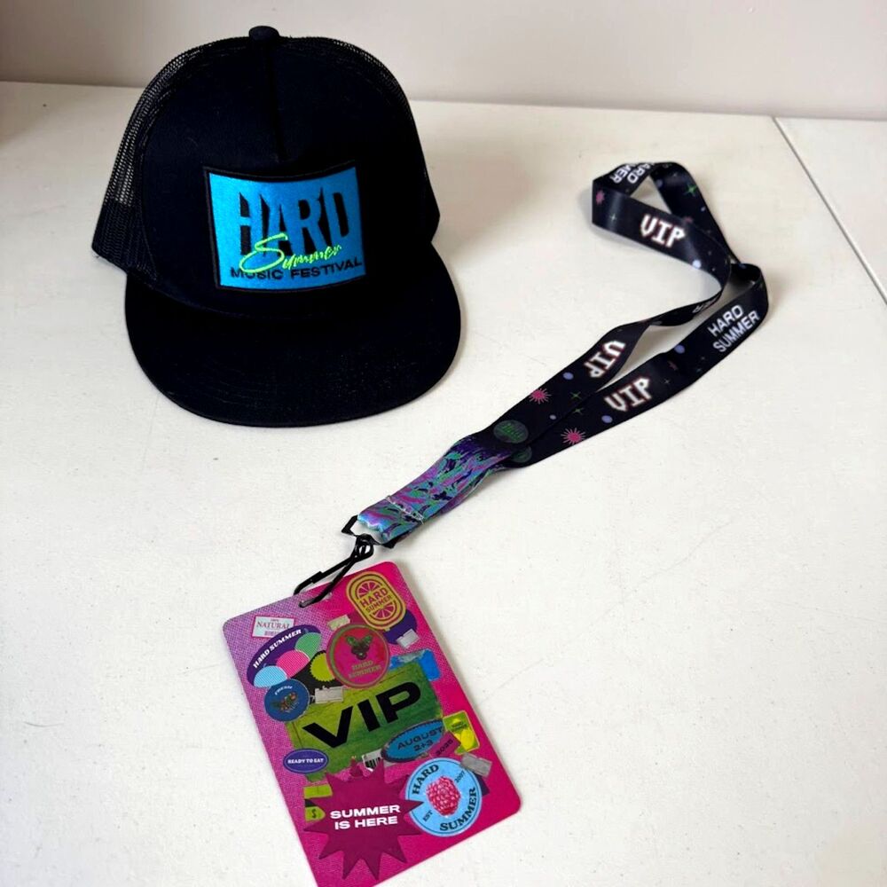 Lanyard and Snapback Hat Bundle - Hard Summer Music Concert 2025 VIP - Picture 2 of 11